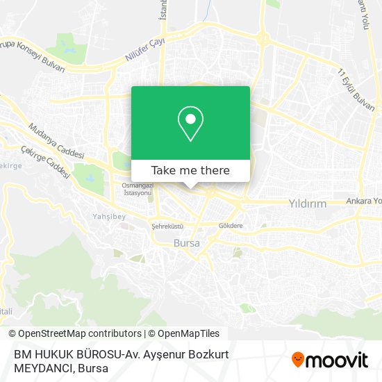 BM HUKUK BÜROSU-Av. Ayşenur Bozkurt MEYDANCI map