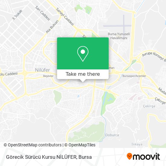 Görecik Sürücü Kursu NİLÜFER map