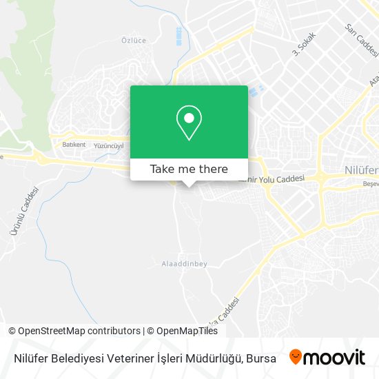 Nilüfer Belediyesi Veteriner İşleri Müdürlüğü map