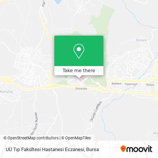 UÜ Tıp Fakültesi Hastanesi Eczanesi map