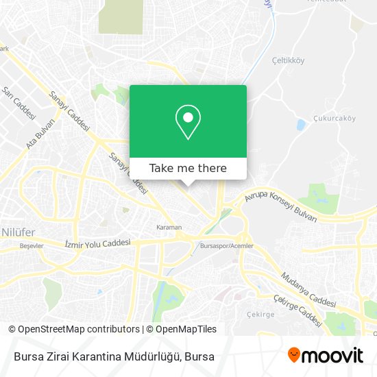 Bursa Zirai Karantina Müdürlüğü map