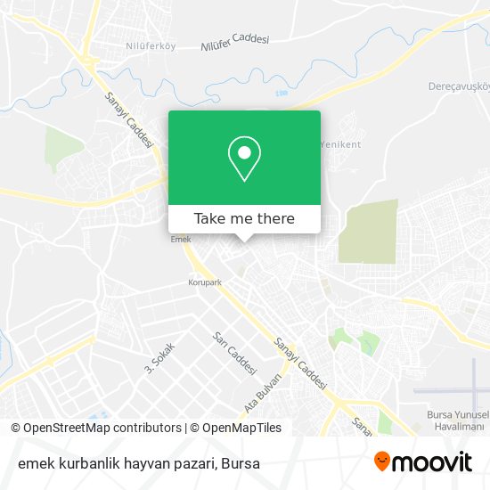 emek kurbanlik hayvan pazari map