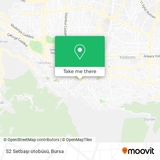 S2 Setbaşı otobüsü map