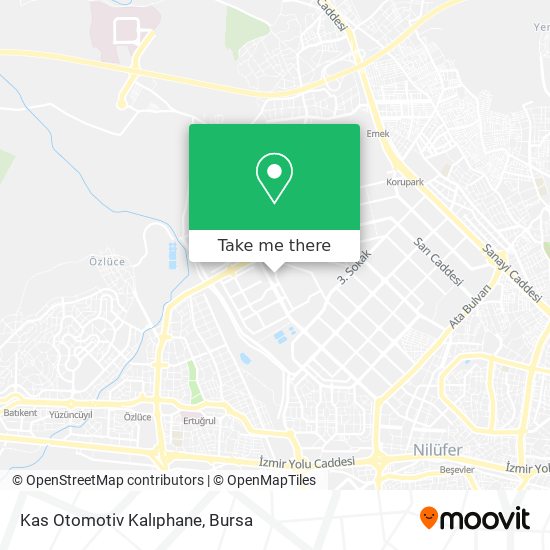 Kas Otomotiv Kalıphane map