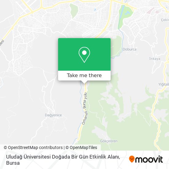 Uludağ Üniversitesi Doğada Bir Gün Etkinlik Alanı map