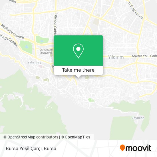 Bursa Yeşil Çarşı map
