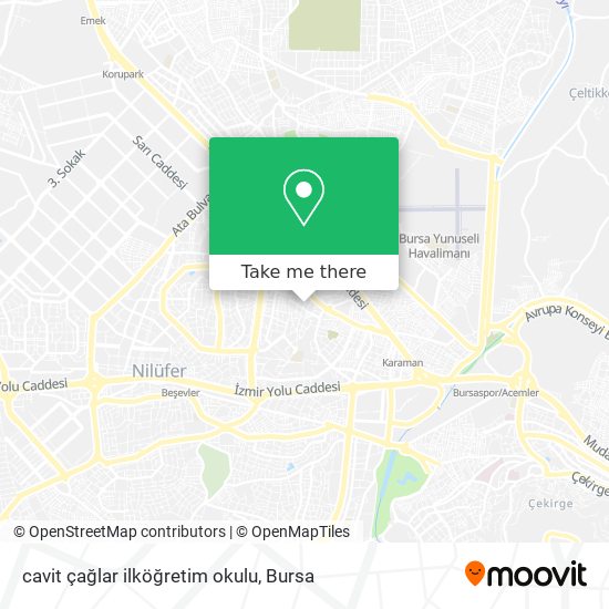 cavit çağlar ilköğretim okulu map