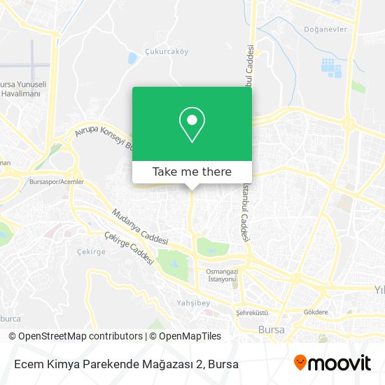 Ecem Kimya Parekende Mağazası 2 map