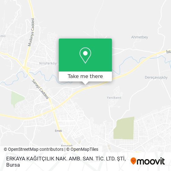 ERKAYA KAĞITÇILIK NAK. AMB. SAN. TİC. LTD. ŞTİ map