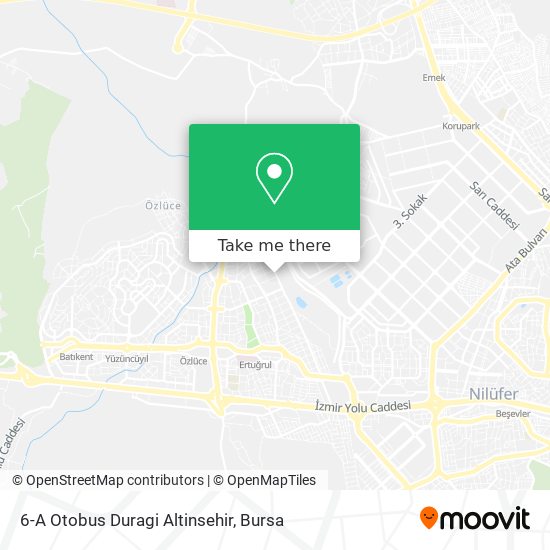 6-A Otobus Duragi Altinsehir map