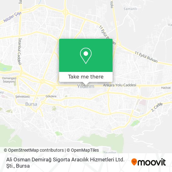 Ali Osman Demirağ Sigorta Aracılık Hizmetleri Ltd. Şti. map