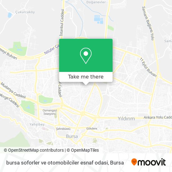 bursa soforler ve otomobilciler esnaf odasi map