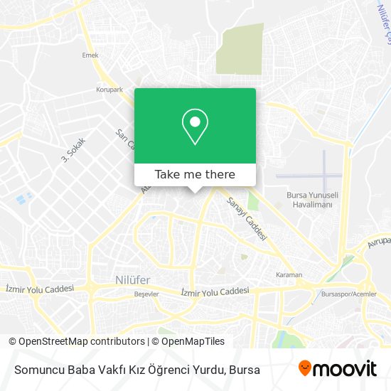 Somuncu Baba Vakfı Kız Öğrenci Yurdu map