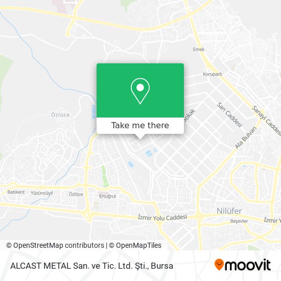 ALCAST METAL San. ve Tic. Ltd. Şti. map