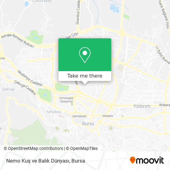 Nemo Kuş ve Balık Dünyası map