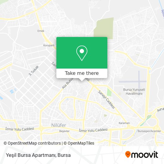 Yeşil Bursa Apartmanı map
