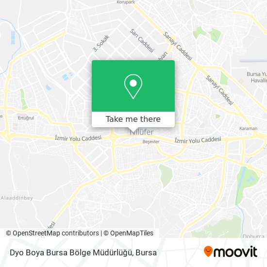 Dyo Boya Bursa Bölge Müdürlüğü map