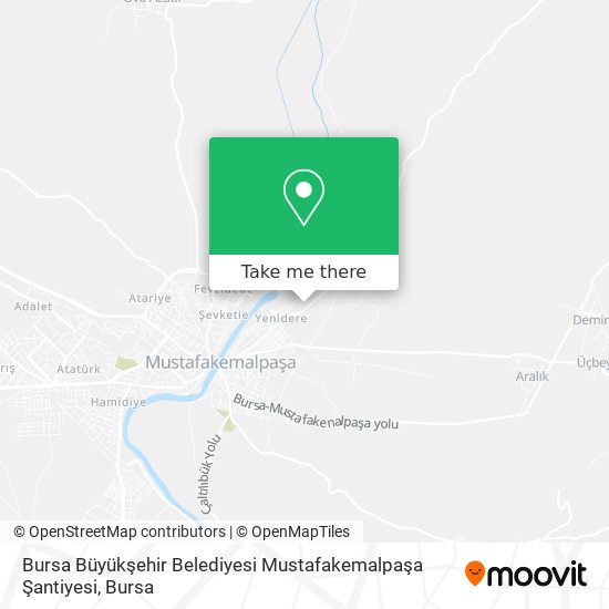 Bursa Büyükşehir Belediyesi Mustafakemalpaşa Şantiyesi map