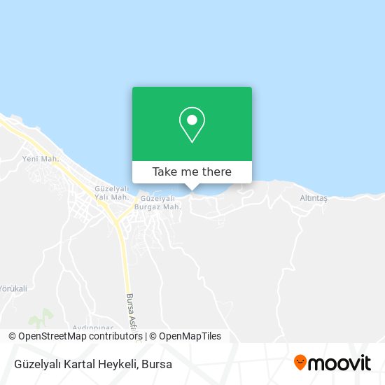 Güzelyalı Kartal Heykeli map