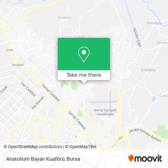 Anatolium Bayan Kuaförü map
