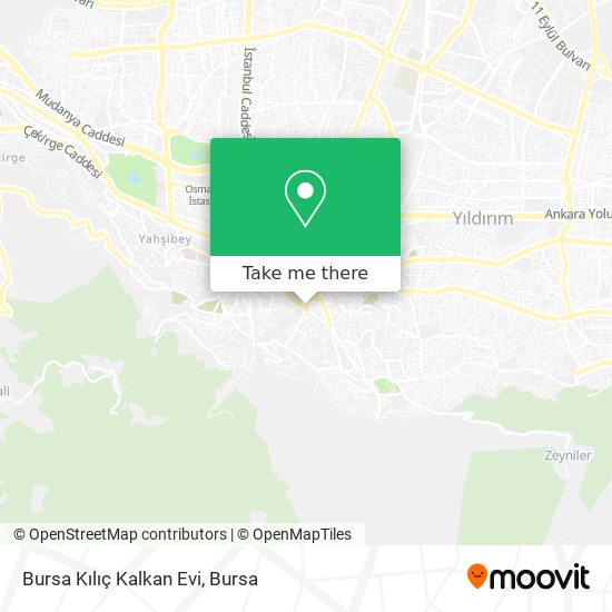Bursa Kılıç Kalkan Evi map