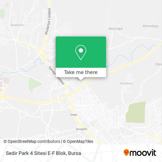 Sedir Park 4 Sitesi E-F Blok map