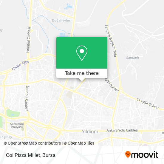Coi Pizza Millet map