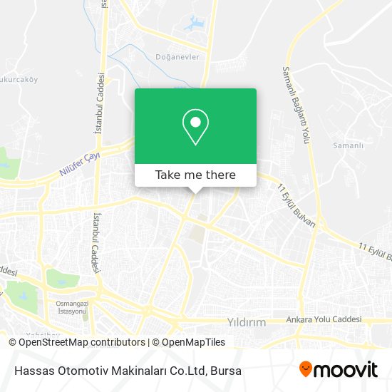 Hassas Otomotiv Makinaları Co.Ltd map