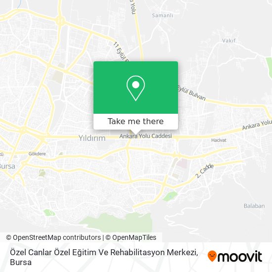 Özel Canlar Özel Eğitim Ve Rehabilitasyon Merkezi map