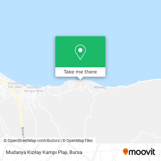 Mudanya Kızılay Kampı Plajı map