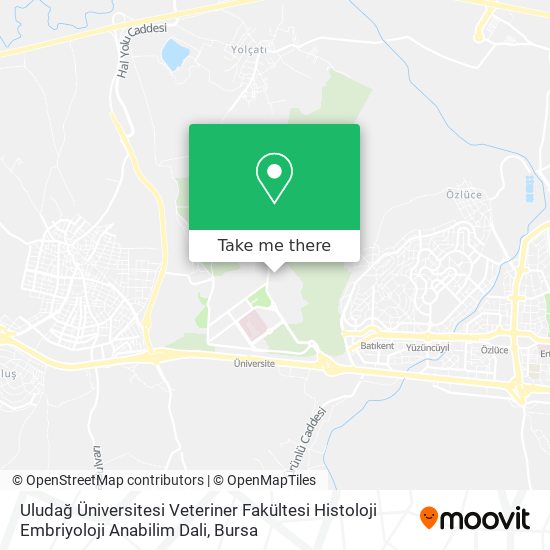 Uludağ Üniversitesi Veteriner Fakültesi Histoloji Embriyoloji Anabilim Dali map