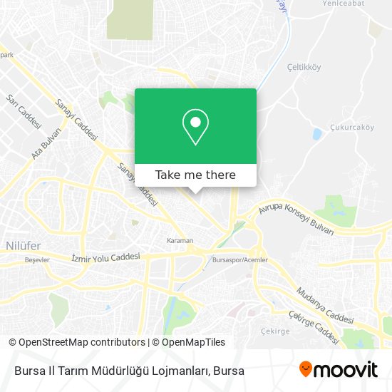 Bursa Il Tarım Müdürlüğü Lojmanları map