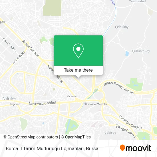 Bursa Il Tarım Müdürlüğü Lojmanları map