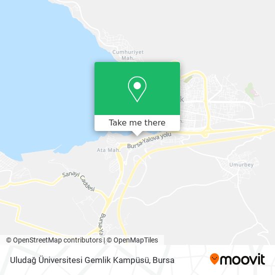 Uludağ Üniversitesi Gemlik Kampüsü map