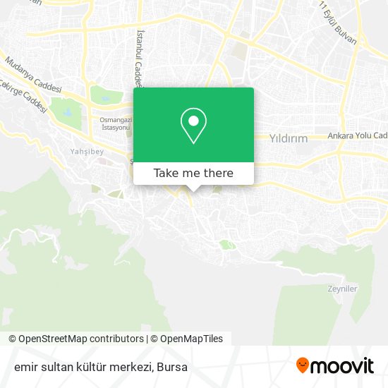 emir sultan kültür merkezi map