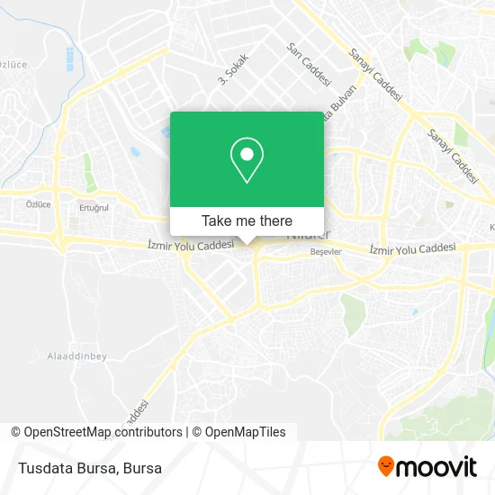 Tusdata Bursa map