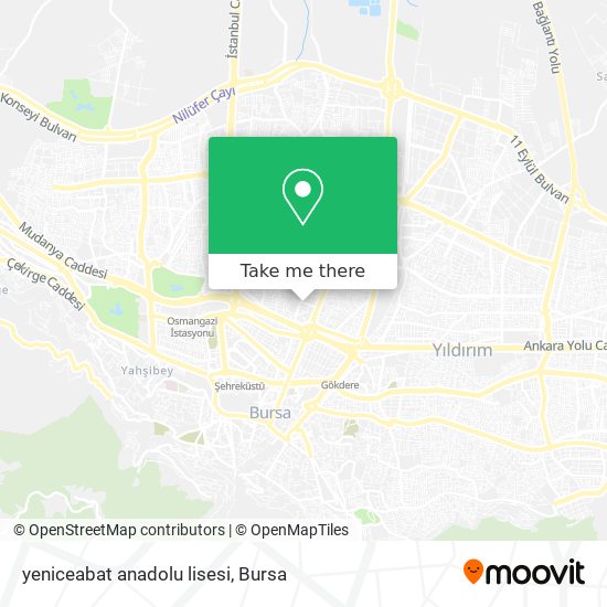 yeniceabat anadolu lisesi map