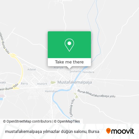 mustafakemalpaşa yılmazlar düğün salonu map