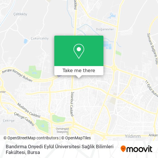 Bandırma Onyedi Eylül Üniversitesi Sağlik Bilimleri Fakültesi map