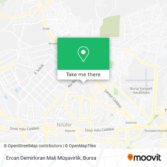 Ercan Demirkıran Mali Müşavirlik map