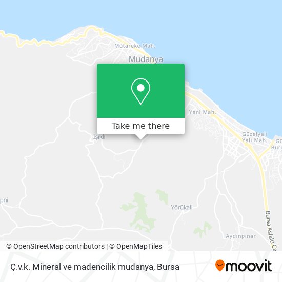 Ç.v.k. Mineral ve madencilik mudanya map