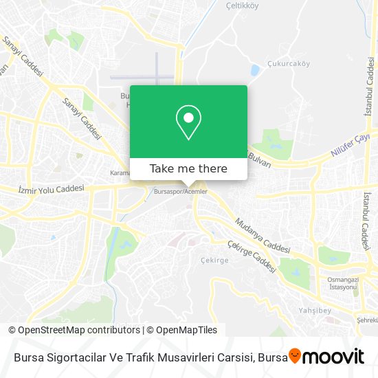 Bursa Sigortacilar Ve Trafik Musavirleri Carsisi map