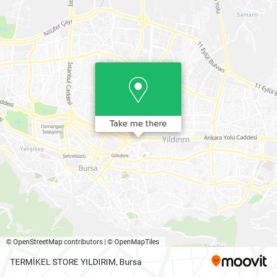 TERMİKEL STORE YILDIRIM map