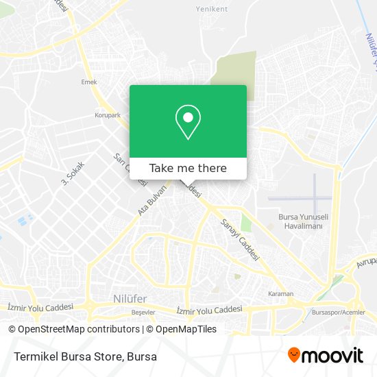 Termikel Bursa Store map