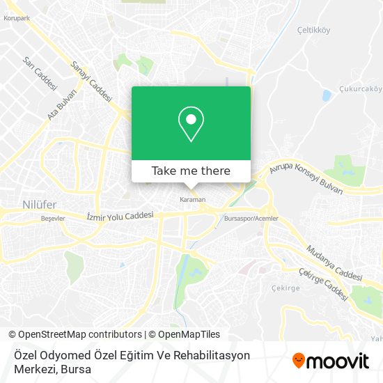 Özel Odyomed Özel Eğitim Ve Rehabilitasyon Merkezi map