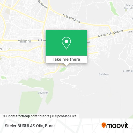 Siteler BURULAŞ Ofis map