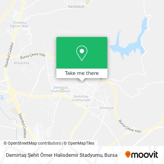 Demirtaş Şehit Ömer Halisdemir Stadyumu map