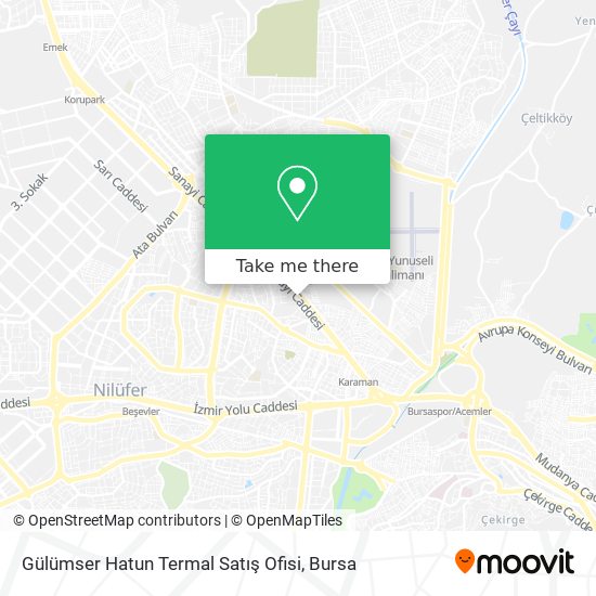 Gülümser Hatun Termal Satış Ofisi map