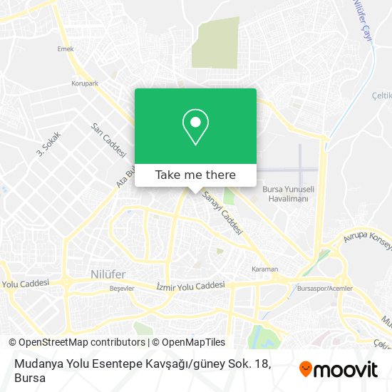 Mudanya Yolu Esentepe Kavşağı / güney Sok. 18 map