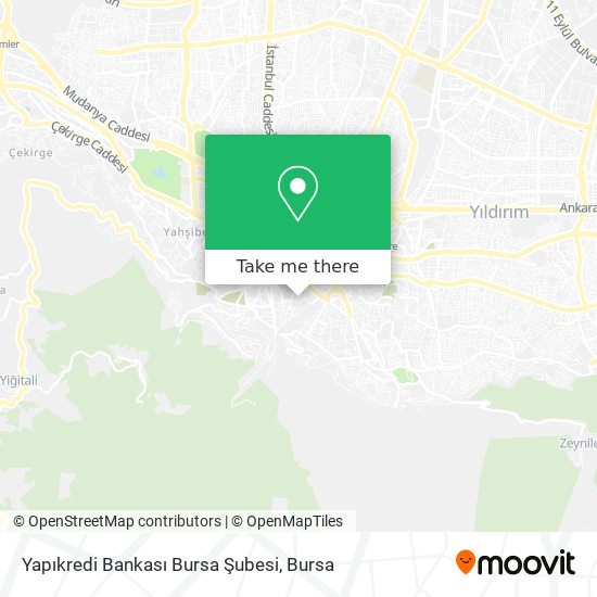 Yapıkredi Bankası Bursa Şubesi map